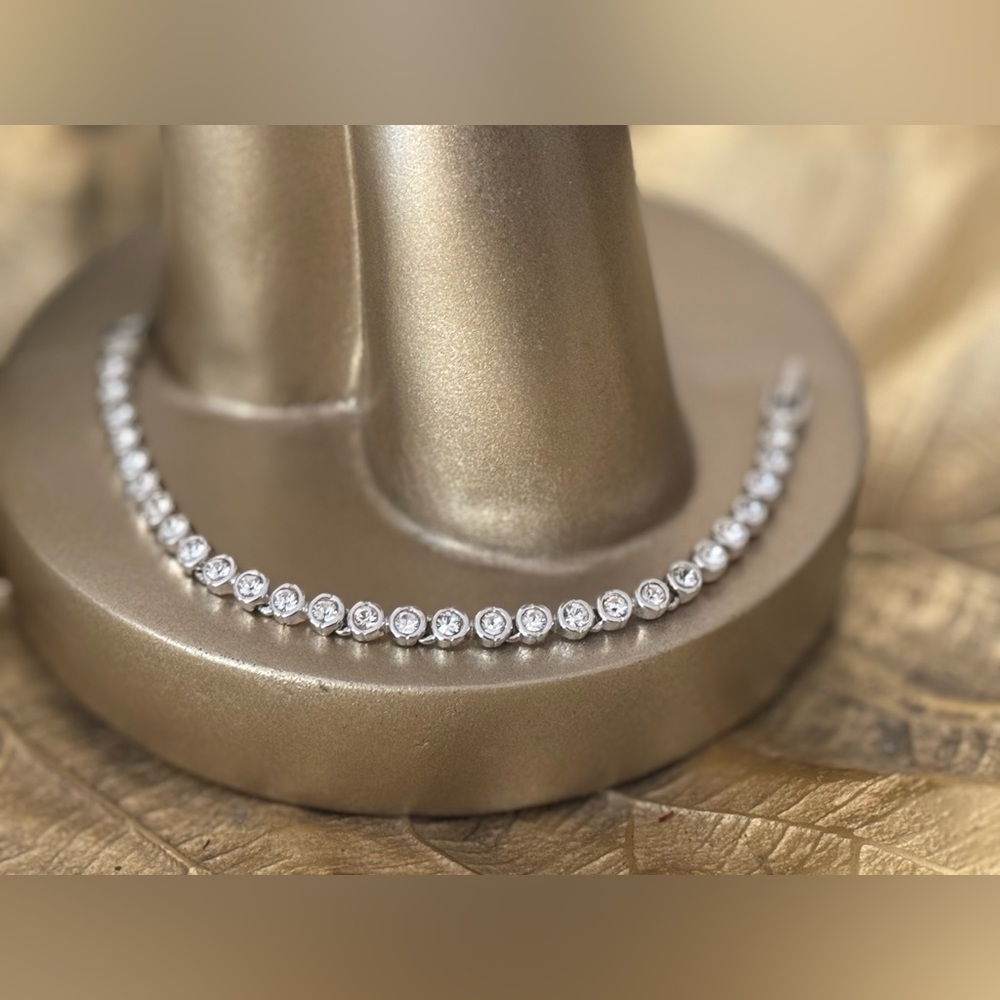 Swarovski Elegant Silver Tennis Bracelet